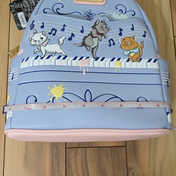 NWT! Loungefly Disney 's Aristocats Kittens Piano Mini Backpack - Picture 11 of 15
